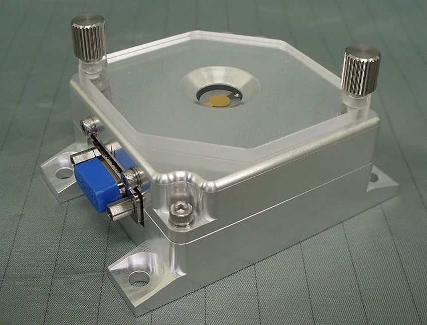 QCM sensor for satellite mounting